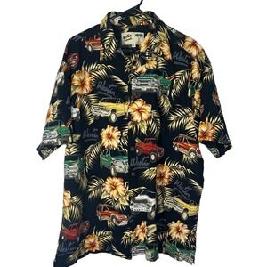 Vintage Koko Island Men's Short Sleeve Hawaiian Westin Truck Parts Shirt XL USA